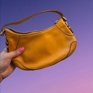 Mini Orange Leather Michael Kors Handbag